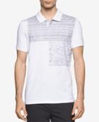 Calvin Klein Men's Slim-fit Blocked Heathered Polo