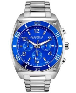 Caravelle By Bulova Men's Chronograph Stainless Steel Bracelet Watch 44mm 45a109