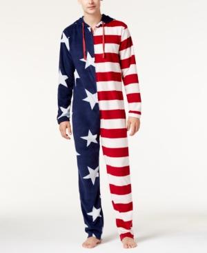 American Rag Men's Faux-fleece Stripe Onesie, Only At Macy's