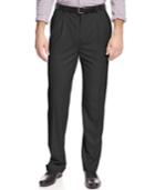 Louis Raphael Classic-fit Hidden Extention Pleated Dress Pants