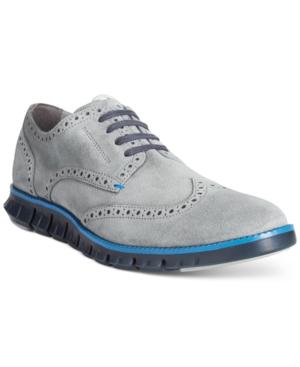 Cole Haan Zerogrand Suede Wingtip Oxfords Men's Shoes