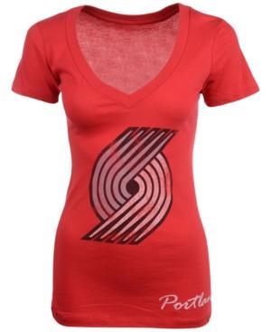 Sportiqe Women's Short-sleeve Portland Trail Blazers V-neck T-shirt