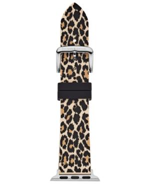 Kate Spade New York Women's Leopard Silicone Apple Watch Strap