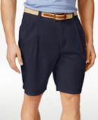 Club Room Men's Big And Tall Double-pleated Shorts, Only At Macy's