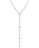 Guess Silver-tone Crystal Starburst Lariat Necklace, 18 + 2 Extender