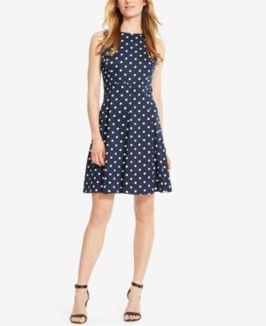 American Living Polka-dot-print Sateen Dress