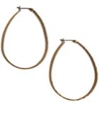 Lucky Brand Earrings, Medium 1-3/4 Oblong Hoop