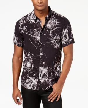 Guess Men's Shattered Glass Print Shirt