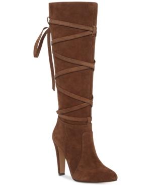 Vince Camuto Millay Crisscross-tie Boots Women's Shoes