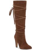 Vince Camuto Millay Crisscross-tie Boots Women's Shoes