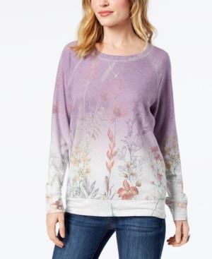 Style & Co Long-sleeve Paisley-print Sweatshirt In Regular & Petite Sizes, Created For Macy's