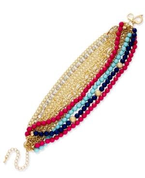 Thalia Sodi Gold-tone Multi-bead Chunky Bracelet, Only At Macy's