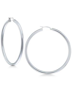 Giani Bernini Polished Hoop Earrings In Sterling Silver, Only At Macy's