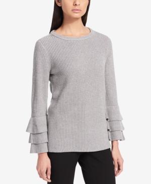 Calvin Klein Ruffle-sleeve Sweater