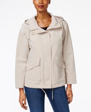 Charter Club Petite Hooded Utility Swing Jacket, Only At Macy's