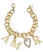 Thalia Sodi Gold-tone Amor Pave Charm Bracelet, Only At Macy's