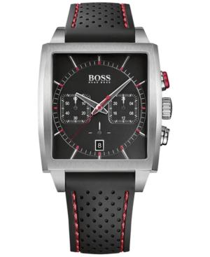 Boss Hugo Boss Men's Chronograph Black Silicone Strap Watch 39x40mm 1513356