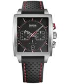 Boss Hugo Boss Men's Chronograph Black Silicone Strap Watch 39x40mm 1513356