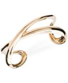 Anne Klein Gold-tone Crisscross Open Cuff Bracelet