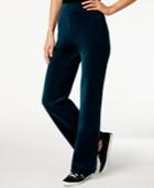 Style & Co. Petite Embellished-pockets Velour Sweatpants, Only At Macy's