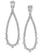 Danori Open Teardrop Crystal Drop Earrings, Created For Macy's