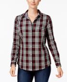 Charter Club Cotton Plaid Shirt, Created For Macy's