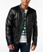 Hugo Boss Men's Lank Leather Zip-front Jacket