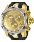 Invicta Men's Chronograph Reserve Venom Black Polyurethane Strap Watch 54mm 16151