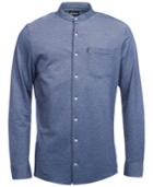 Barbour Men's Scafell Knit Band-collar Shirt