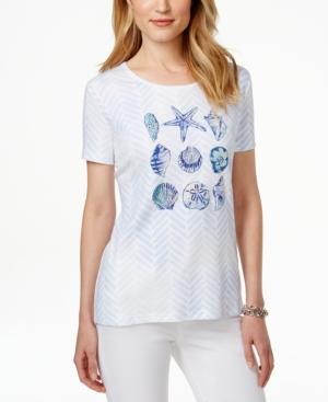 Karen Scott Petite Short-sleeve Graphic Tee, Only At Macy's