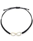 Wrapped Infinity Diamond Parachute Cord Bracelet (1/6 Ct. T.w.) In Yellora