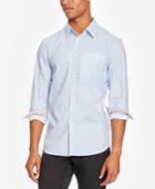 Kenneth Cole Reaction Men's Slim-fit Chambray Diamond Shirt