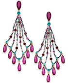 Kate Spade New York 14k Gold-plated Multi-crystal Chandelier Earrings