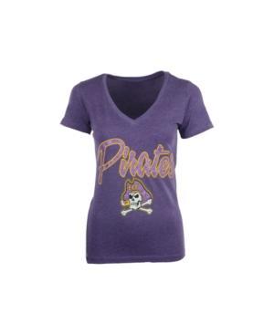 Royce Apparel Inc Women's Short-sleeve East Carolina Pirates V-neck T-shirt