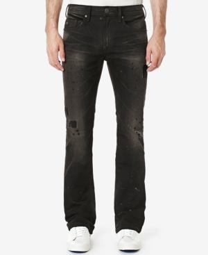 Buffalo David Bitton Men's King-x Slim-fit Bootcut Destroyed Jeans