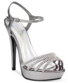 Caparros Belle Embellished Ankle-strap Platform Evening Sandals Women's Shoes
