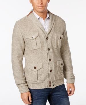 Weatherproof Vintage Men's Lined Cardigan, Classic Fit
