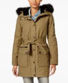 Lucky Brand Faux-fur-trim Belted Anorak