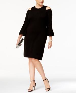 Jessica Howard Cold-shoulder Sweater Dress