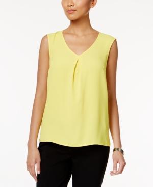 Kasper Sleeveless V-neck Top