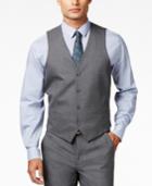 Alfani Men's Traveler Grey Solid Slim-fit Vest, Only At Macy's