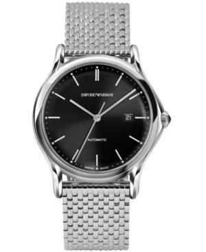 Emporio Armani Men's Swiss Automatic Stainless Steel Bracelet Watch 42mm Ars3005