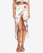 Roxy Juniors' Lynnette Printed Shorts With Open-front Skirt