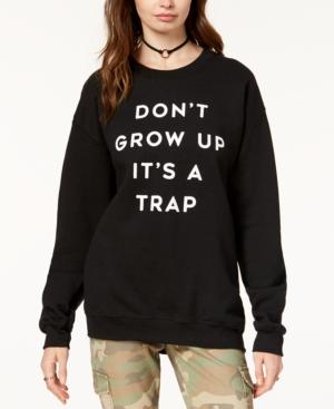 Hybrid Juniors' It's A Trap Graphic Sweatshirt
