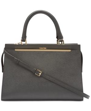 Calvin Klein Cindy Medium Leather Satchel