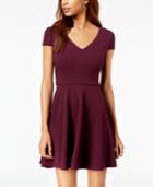 B Darlin Juniors' Bow-back Fit & Flare Dress