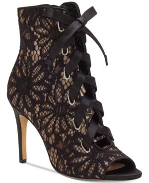 Inc International Concepts Romeily Lace-up Evening Booties, Created For Macy's Women's Shoes