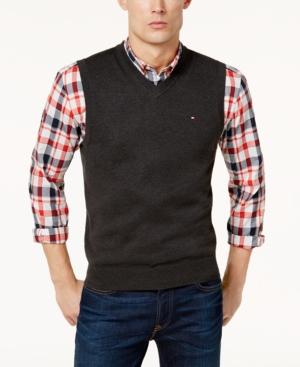 Tommy Hilfiger Men's Signature V-neck Sweater Vest