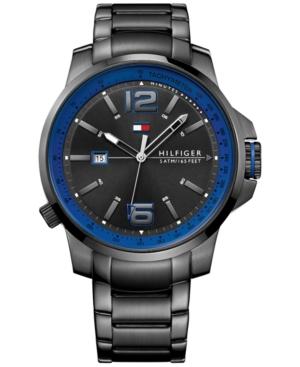 Tommy Hilfiger Men's Cool Sport Black Ion-plated Stainless Steel Bracelet Watch 46mm 1791223