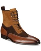 Mezlan Men's Tri-tone Leather And Suede Boots Men's Shoes